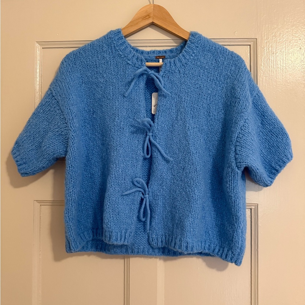 NEW M Free People alpaca blend tie sweater